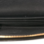 Dollar Calfskin Mini GG Marmont Chain Wallet Black
