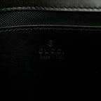Calfskin Matelasse Monochrome Mini GG Marmont Shoulder Bag Black