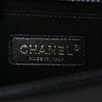 Caviar Quilted Small Boy Flap Black