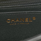 Lambskin Quilted Mini Rectangular Flap Black