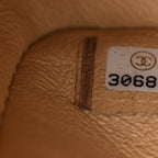 Caviar Quilted Small Double Flap Beige