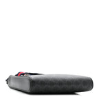 GG Supreme Monogram Web Small Flat Messenger Bag Black Grey