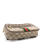 Soft GG Supreme Monogram Medium Ophidia Belt Bag Dark Brown