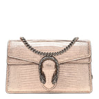 Metallic Lizard Super Mini Dionysus Bag Rame