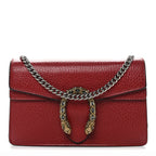 Calfskin Super Mini Dionysus Shoulder Bag Hibiscus Red