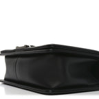 Calfskin Quilted Medium Boy Flap Black