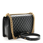 Caviar Quilted New Medium Boy Flap Black
