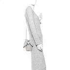 Calfskin Bunny Pouch Crossbody Bag Ghost