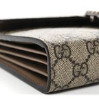 GG Supreme Monogram Mini Dionysus Chain Wallet Beige Taupe