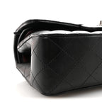 Lambskin Quilted Small Double Flap Black