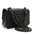 Caviar Quilted Mini Rectangular Flap Black