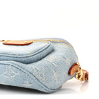 Monogram Denim Mini Bumbag Sky Blue