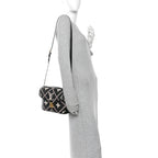 Empreinte Monogram Giant Broderies Pochette Metis Black
