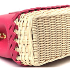 Rattan Taurillon Capucines Mini Magenta