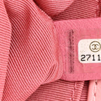 Calfskin Chevron Embroidered Small Boy By The Sea Flap Pink