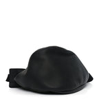 Grained Calfskin Large Slouchy Banana Bag Black