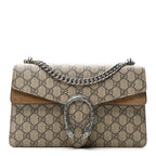 GG Supreme Monogram Small Dionysus Shoulder Bag Taupe