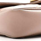Calfskin Matelasse Super Mini GG Marmont Shoulder Bag Porcelain Rose