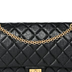 Aged Calfskin Quilted 2.55 Reissue 226 Flap Black