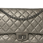 Metallic Aged Calfskin Quilted 2.55 Reissue 226 Flap Dark Gold