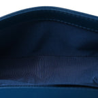 Calfskin Quilted Medium Boy Top Handle Flap Blue