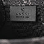 Denim GG Monogram Calfskin Mini Ophidia Tote Bag Black