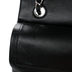 Lambskin Quilted Small Double Flap Black