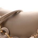 Smooth Calfskin Donut Chain Medium Ola Shoulder Bag Sand