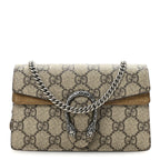 GG Supreme Monogram Super Mini Dionysus Shoulder Bag Taupe