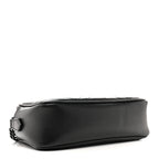 Calfskin Matelasse Monochrome Small GG Marmont Chain Shoulder Bag Black