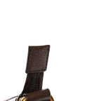GG Supreme Monogram Web Small Ophidia Half Moon Hobo Brown