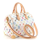 LV X TM Monogram Multicolor Speedy Bandouliere 25 White