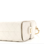 Caviar Quilted Mini Chanel 25 Handbag White
