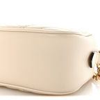 Calfskin Matelasse Small GG Marmont Chain Shoulder Bag White