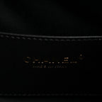 Washed Denim Quilted Mini Chanel 25 Handbag Black