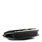 Lambskin Resin Quilted Wallet On Chain WOC Black