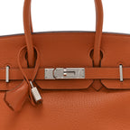 Taurillon Clemence Birkin 30 Orange