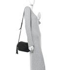 Pebbled Calfskin Small Soho Disco Bag Black
