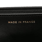 Caviar Quilted CC Turnlock Charm Wallet On Chain WOC Black