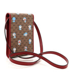 X DORAEMON Mini Vintage GG Supreme Monogram Mini Crossbody Bag Beige Cherry Red