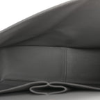 Caviar Quilted Jumbo Double Flap Grey