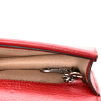 Dollar Calfskin Swarovski Crystal Small Dionysus Shoulder Bag Hibiscus Red