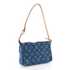 Monogram Pochette Accessories Cargo  Blue Denim