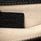 Dollar Calfskin Crystal Web Medium Dionysus Bamboo Top Handle Bag Black Black Diamond