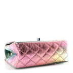 Metallic Goatskin Quilted Mini 2.55 Reissue Flap Multicolor