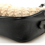 Monogram Matelasse Diagonal Small GG Marmont Chain Shoulder Bag Beige Black