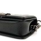 Caviar Quilted Small Boy Flap Black