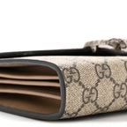 GG Supreme Monogram Mini Dionysus Chain Wallet Beige Taupe