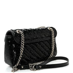 Sequin Matelasse Small GG Marmont Shoulder Bag Black