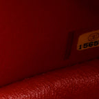 Lambskin Quilted Jumbo Double Flap Red